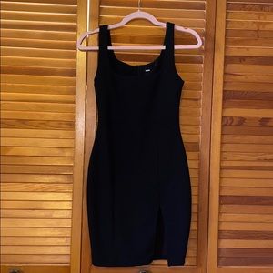 Black mini dress